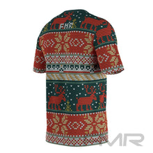 FMR Men's Deer Ugly Sweater Short Sleeve Shirt