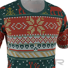 FMR Men's Deer Ugly Sweater Short Sleeve Shirt