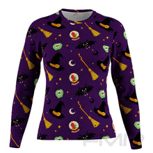 FMR Women's Witch Print Long Sleeve Running Shirt