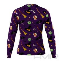 FMR Women's Witch Print Long Sleeve Running Shirt