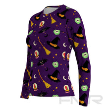 FMR Women's Witch Print Long Sleeve Running Shirt