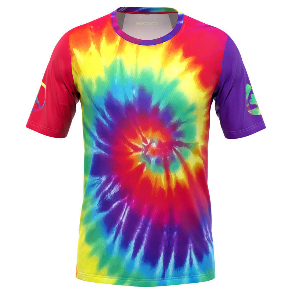【HI FI FNK】Dive Pigment Dyeing Shirt JK Kids Electric Forest DNA Short Sleeve Shirt – Dimple's Dyes
