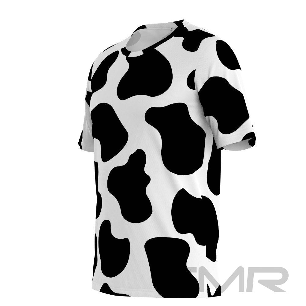 FMR Men's Cow Print Short Sleeve Shirt – Unique to Fun My Run