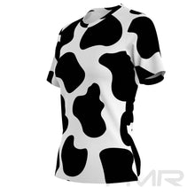 FMR Women's Cow Print Short Sleeve Running Shirt