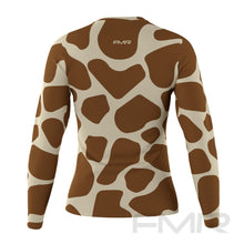 FMR Women's Giraffe Print Long Sleeve Running Shirt