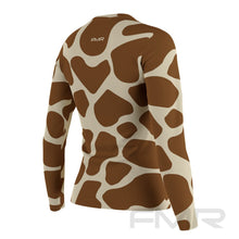 FMR Women's Giraffe Print Long Sleeve Running Shirt XXXL