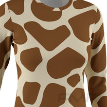 FMR Women's Giraffe Print Long Sleeve Running Shirt