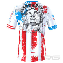 FMR Men's American Statue of Liberty Technical Short Sleeve Running Shirt