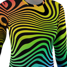 FMR Women's Rainbow Zebra Long Sleeve Running Shirt