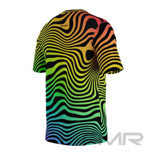 FMR Men's Rainbow Zebra Short Sleeve Shirt
