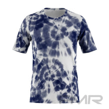 FMR Men's Shibori Tie-Dye Short Sleeve Running Shirt