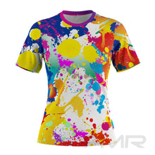FMR Women's Color Spot Tie-dye Short Sleeve T-Shirt